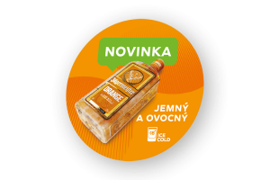Jägermeister Orange samolepka Jemný a ovocný 1 ks